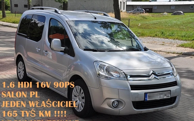 Citroen Berlingo cena 25990 przebieg: 169000, rok produkcji 2012 z Płock małe 379